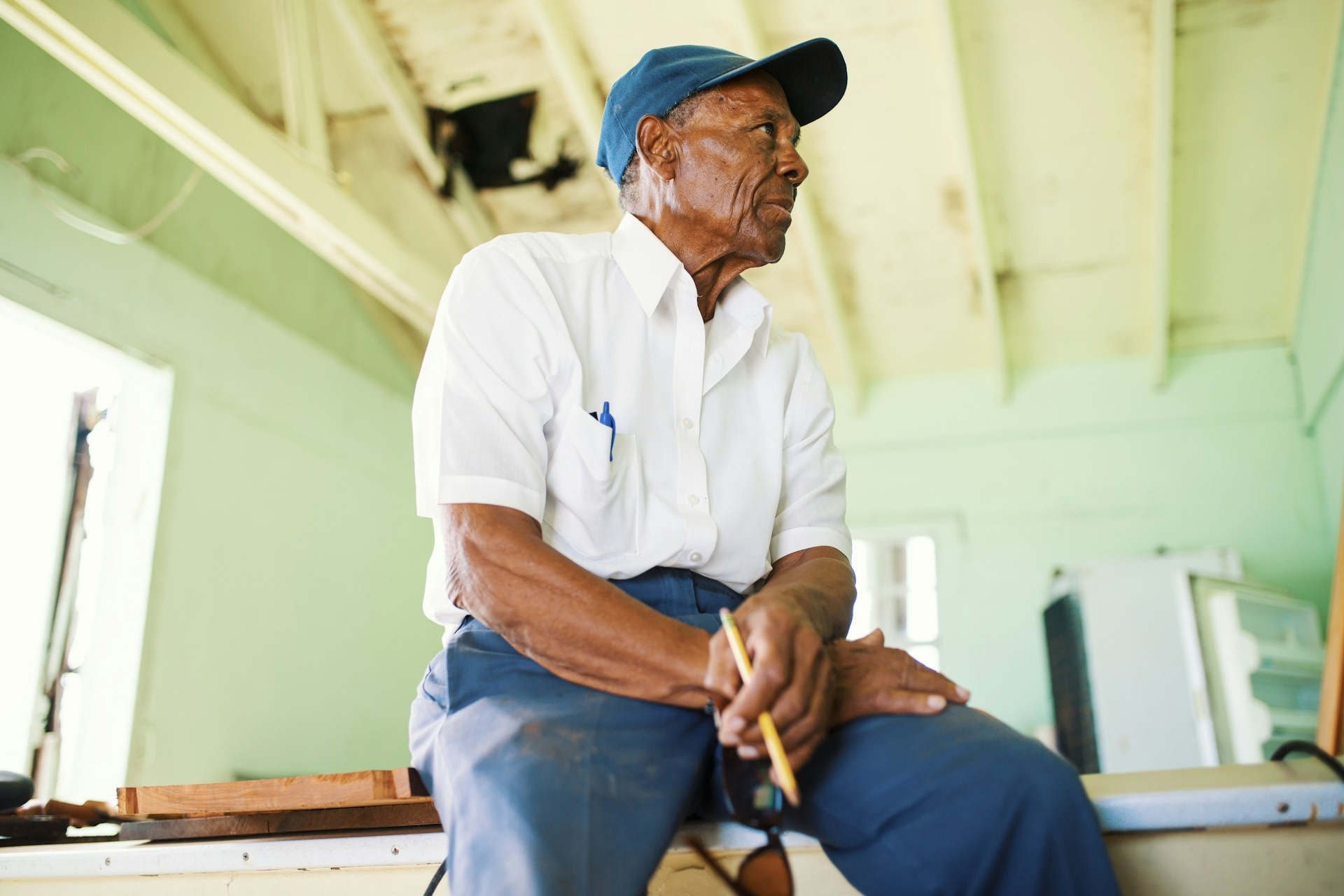 Jordan working on electrical repairs